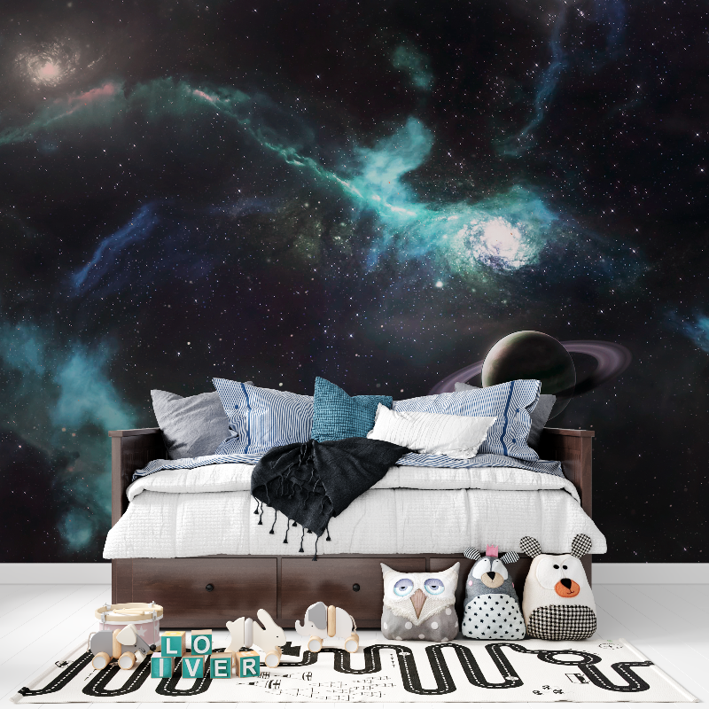 Papier peint espace etoile tapisserie pour ado