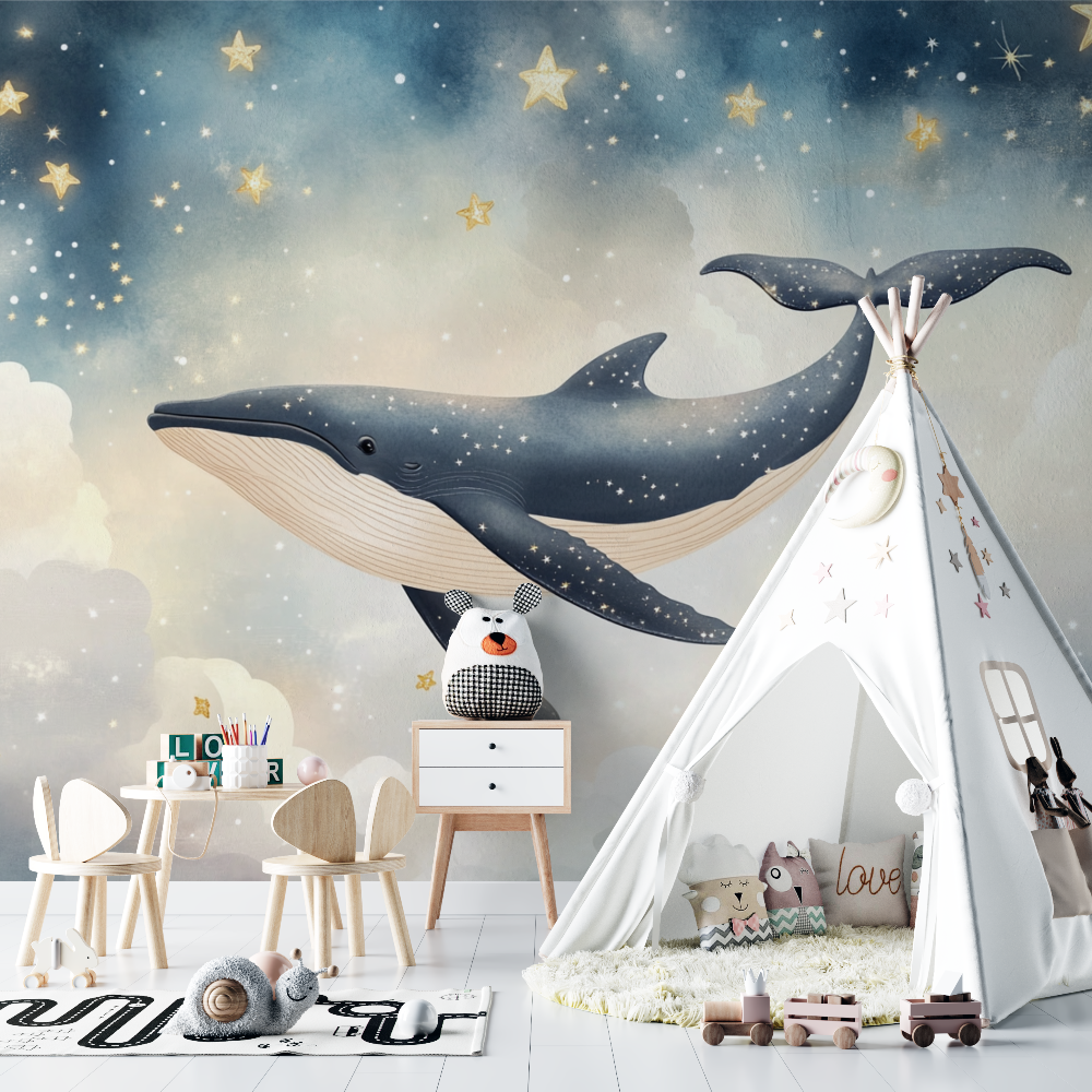 Papier peint marin nuage voyageur chambre bebe