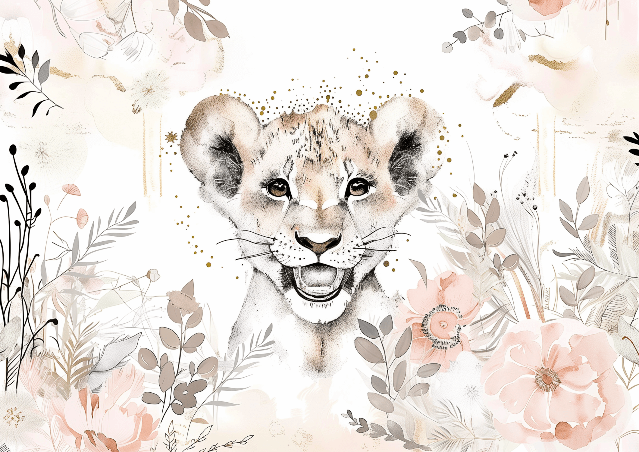 Papier Peint Tigre Tendance Enfants