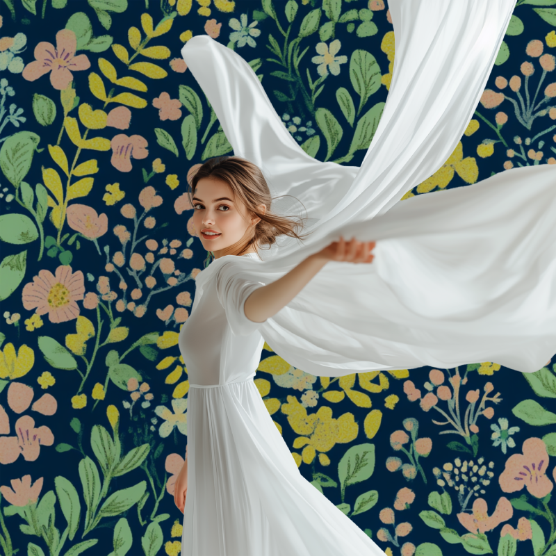 Papier peint vintage style anglais modele