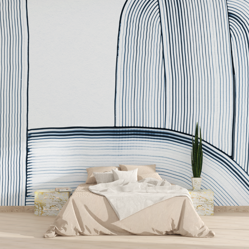 Papier peint aquarelle pinceau tapisserie 2025