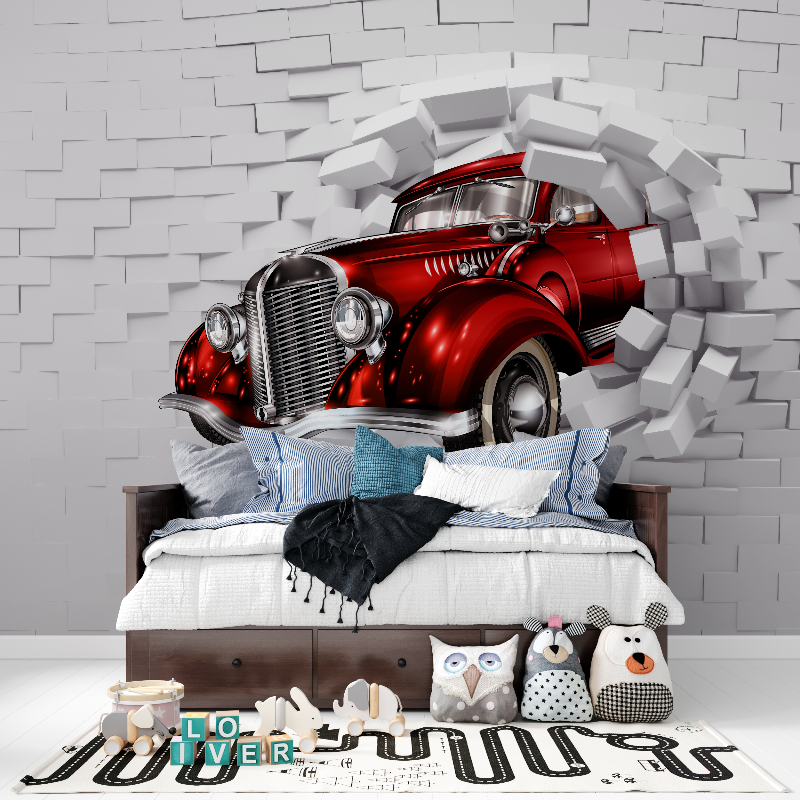 Papier peint xxl voiture tapisserie pour ado