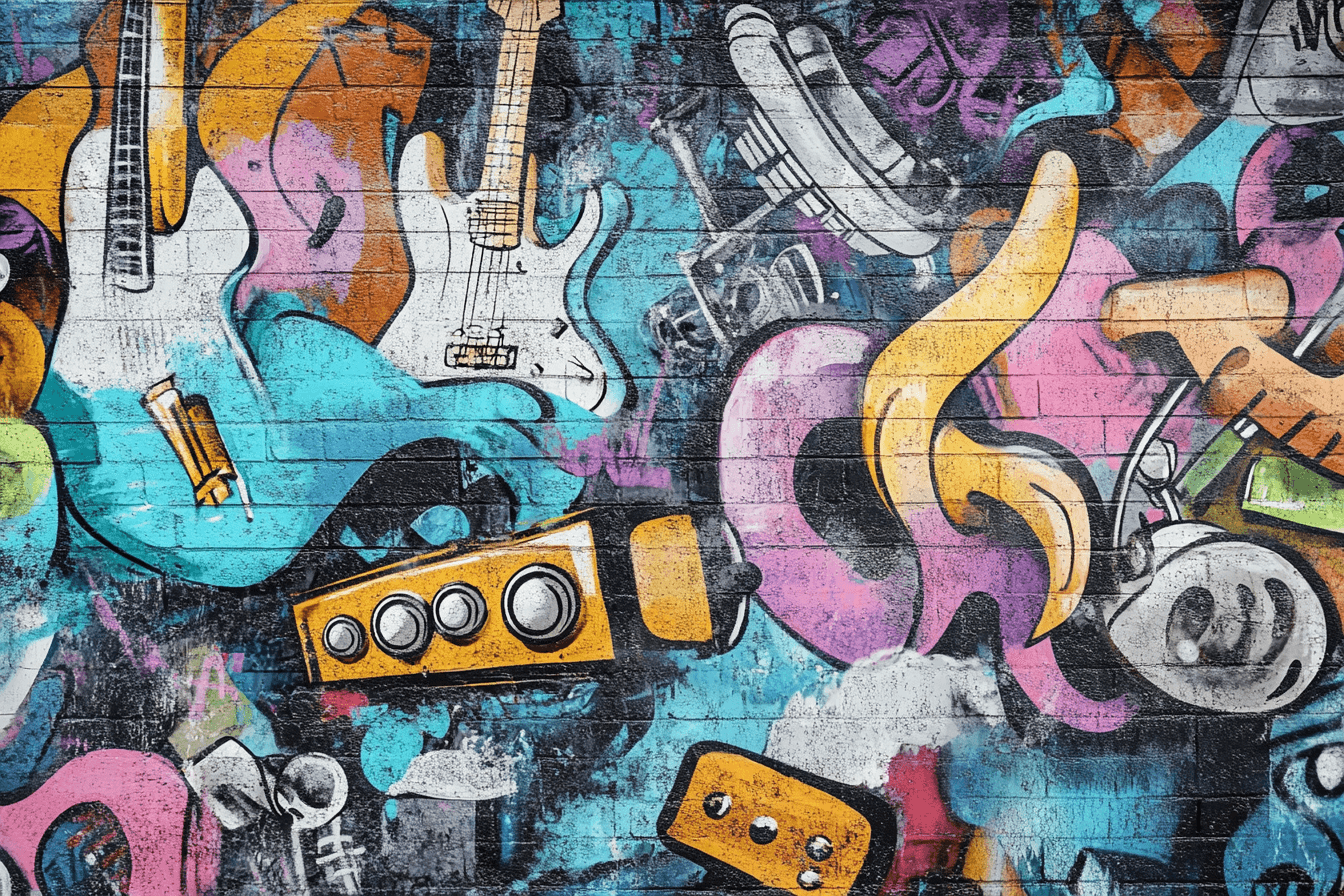 Papier Peint Tag Panoramique Musique