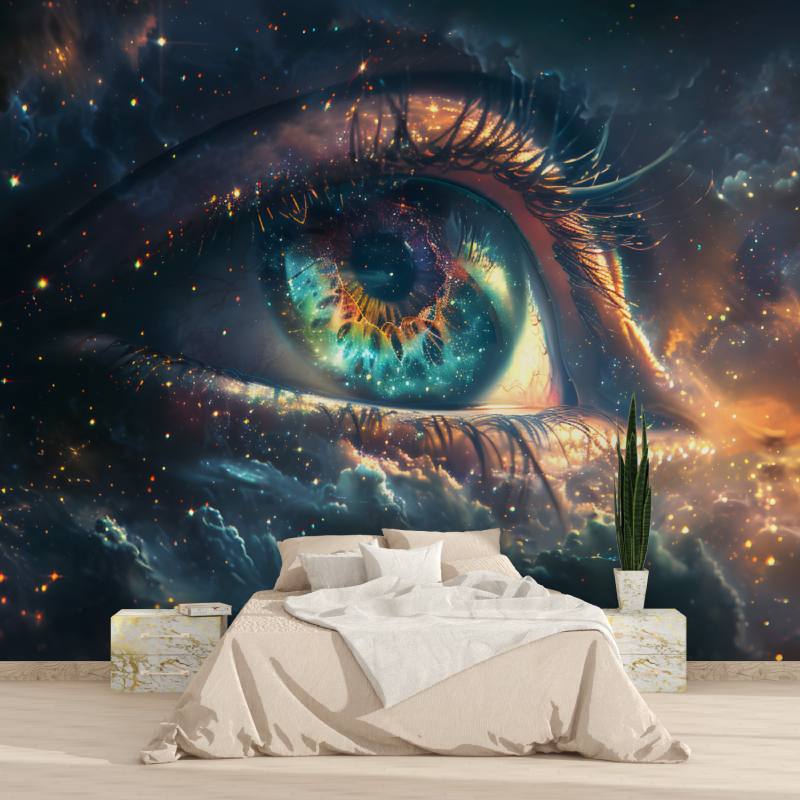 Papier peint trompe oeil 3d espace 1815