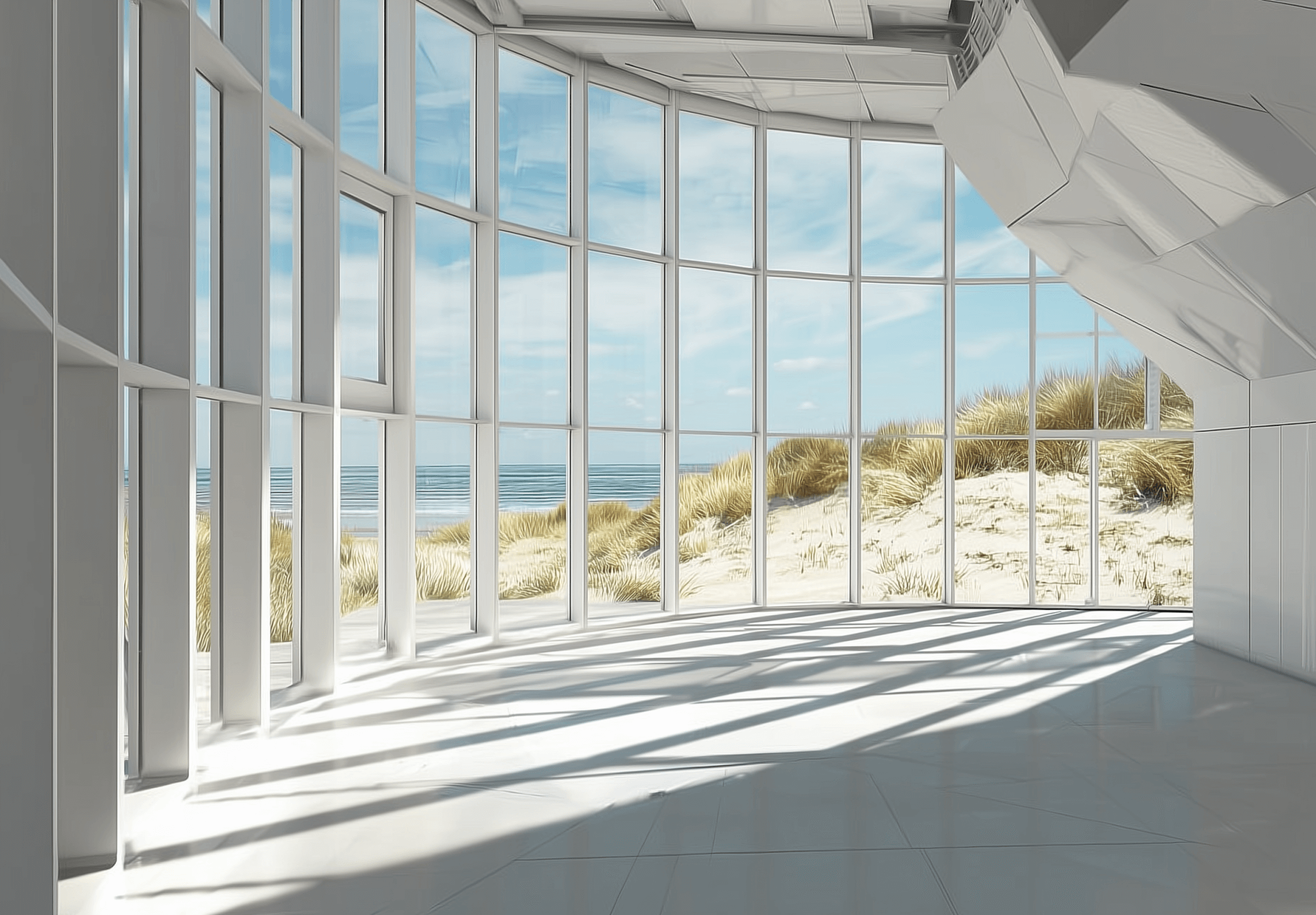 Panoramic View Illusion Mural Wallpaper