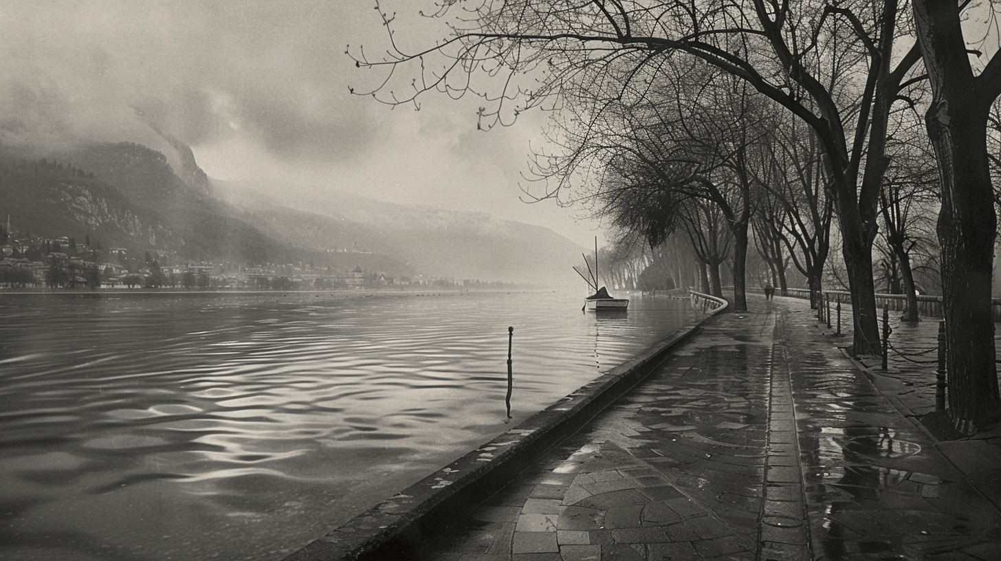Papier Peint Panoramique Lac D'annecy
