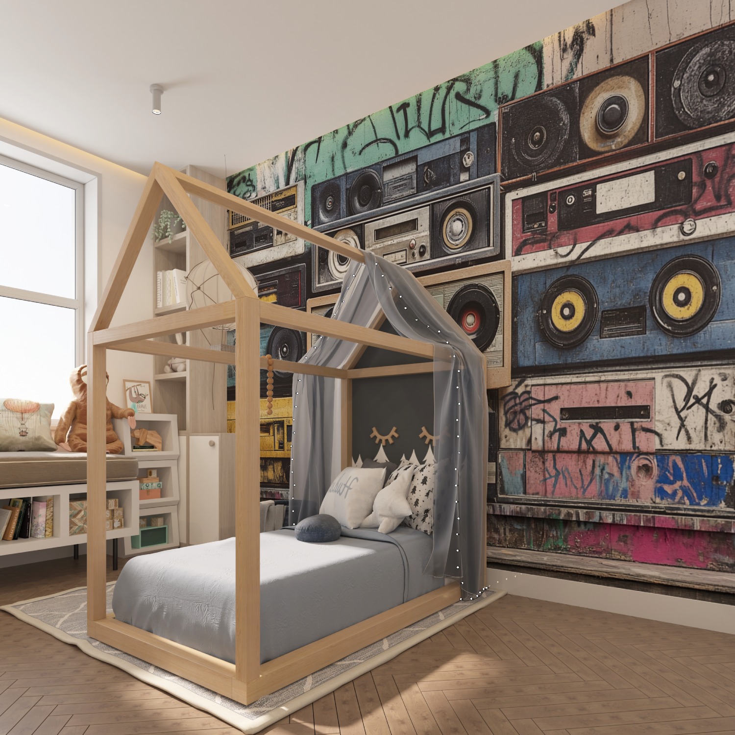 Papier peint old school hip hop tapisserie hero