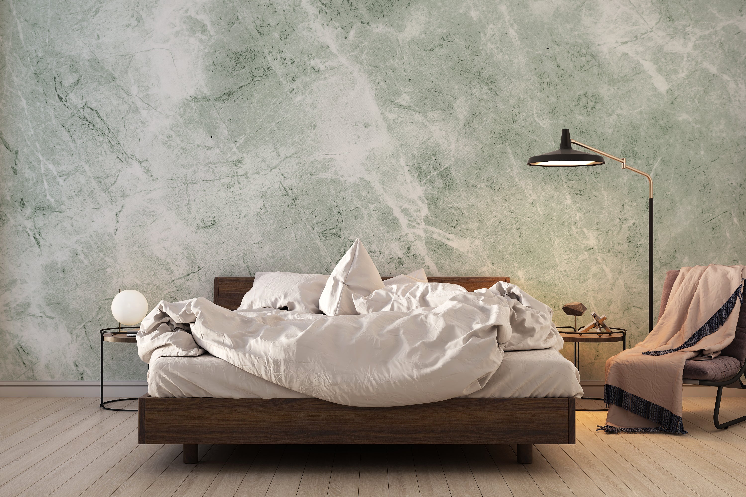 Papier Peint Marbre Vert