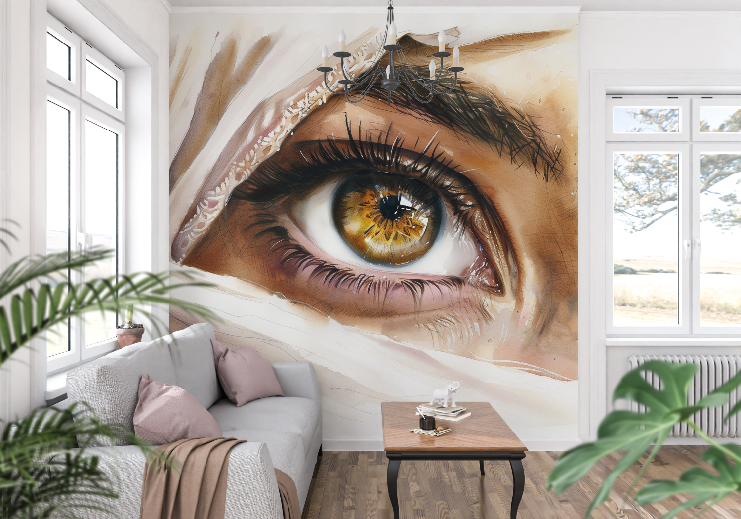 Papier Peint Oeil - tapisserie