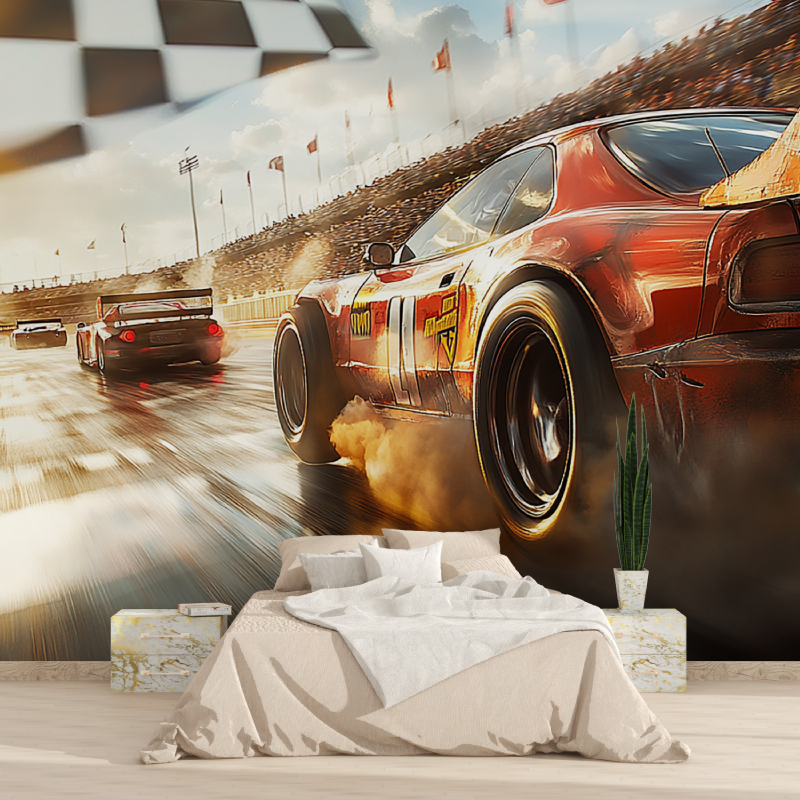 Papier peint voiture de course 1815