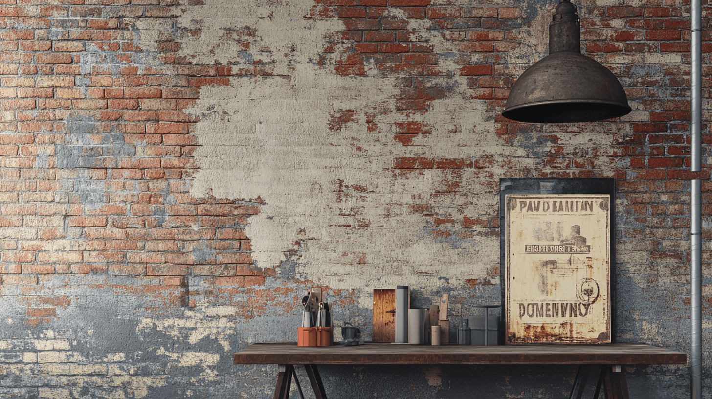 Papier Peint Trompe L'oeil Style Industriel