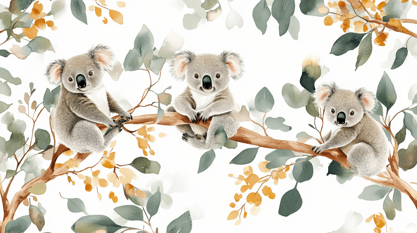 Papier Peint Koala Au Lever Du Jour