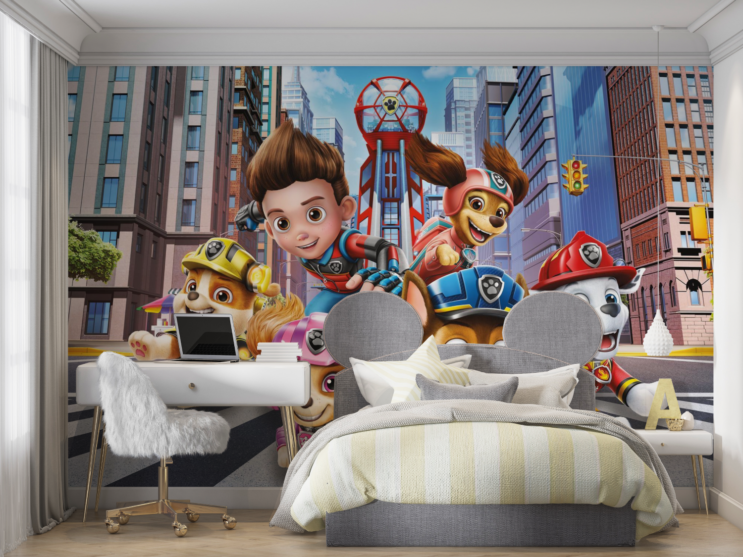 Papier peint pat patrouille des...me mur chambre panoramique