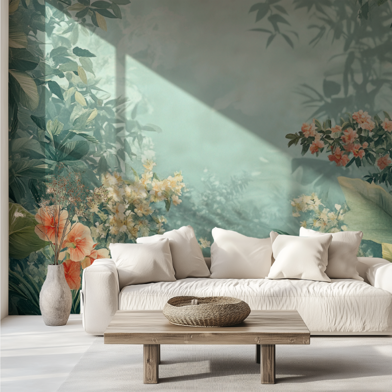 Papier peint vintage scenolia canape tendance