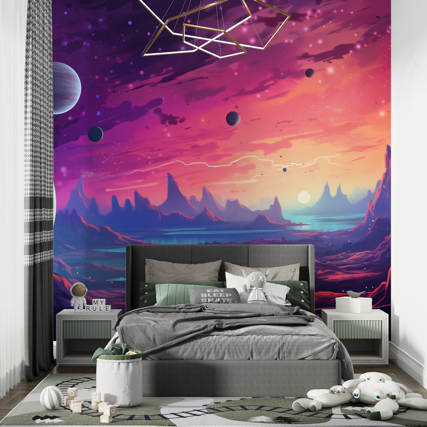 Papier peint xxl espace ados chambre de garcon