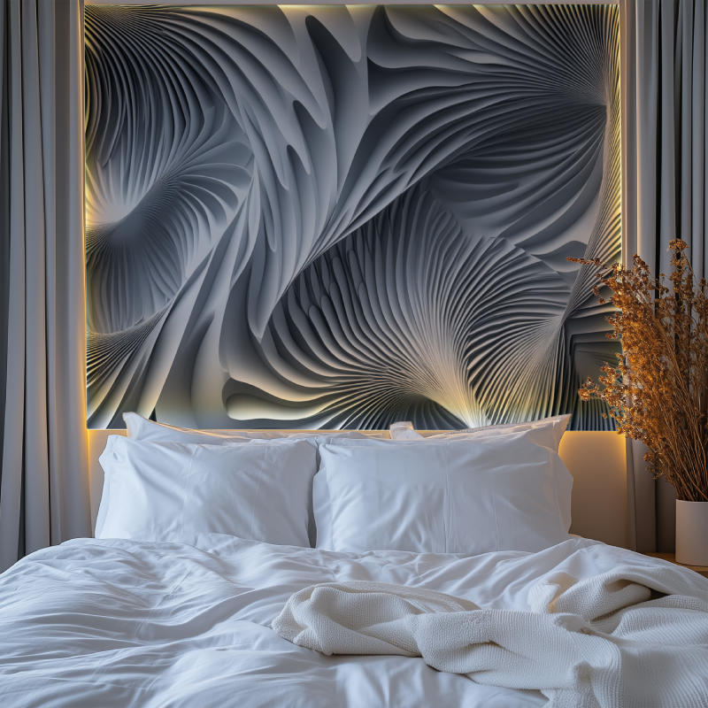 Papier peint 3d trompe l oeil salon chambre premium