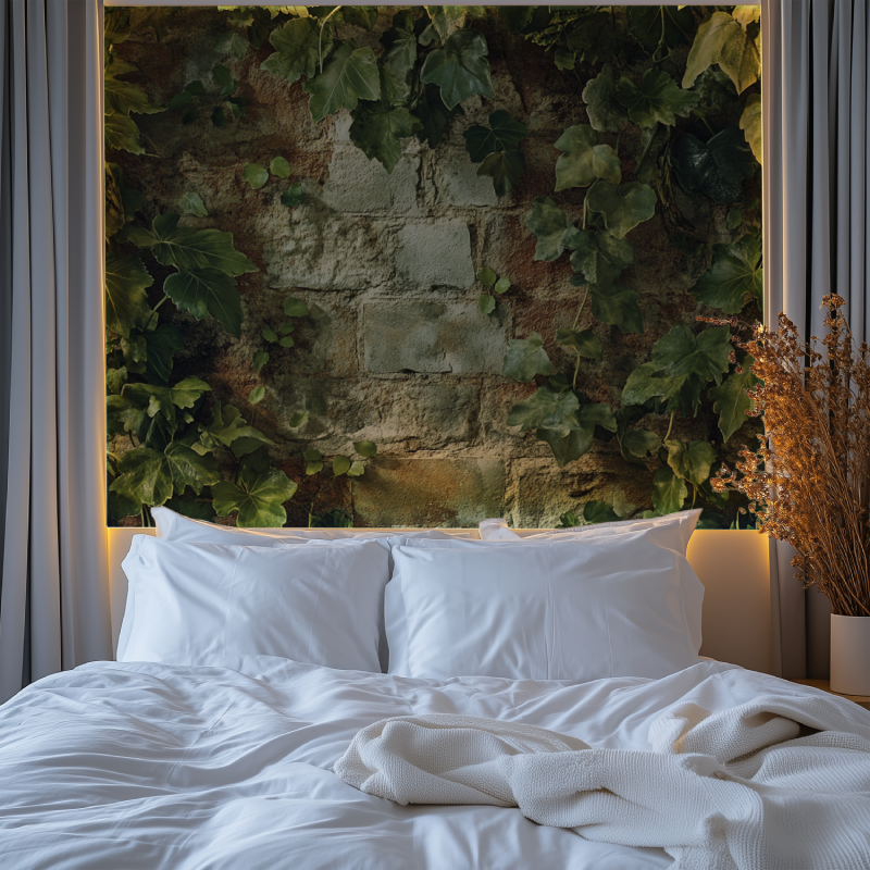 Papier peint murale trompe loeil chambre tendanc