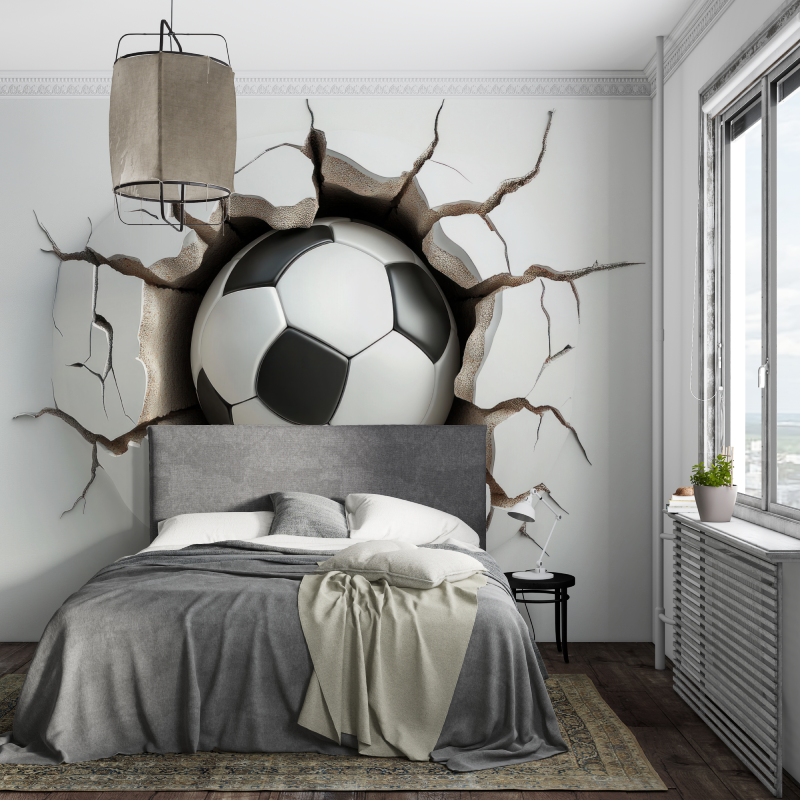 Papier peint 3d foot piece ados