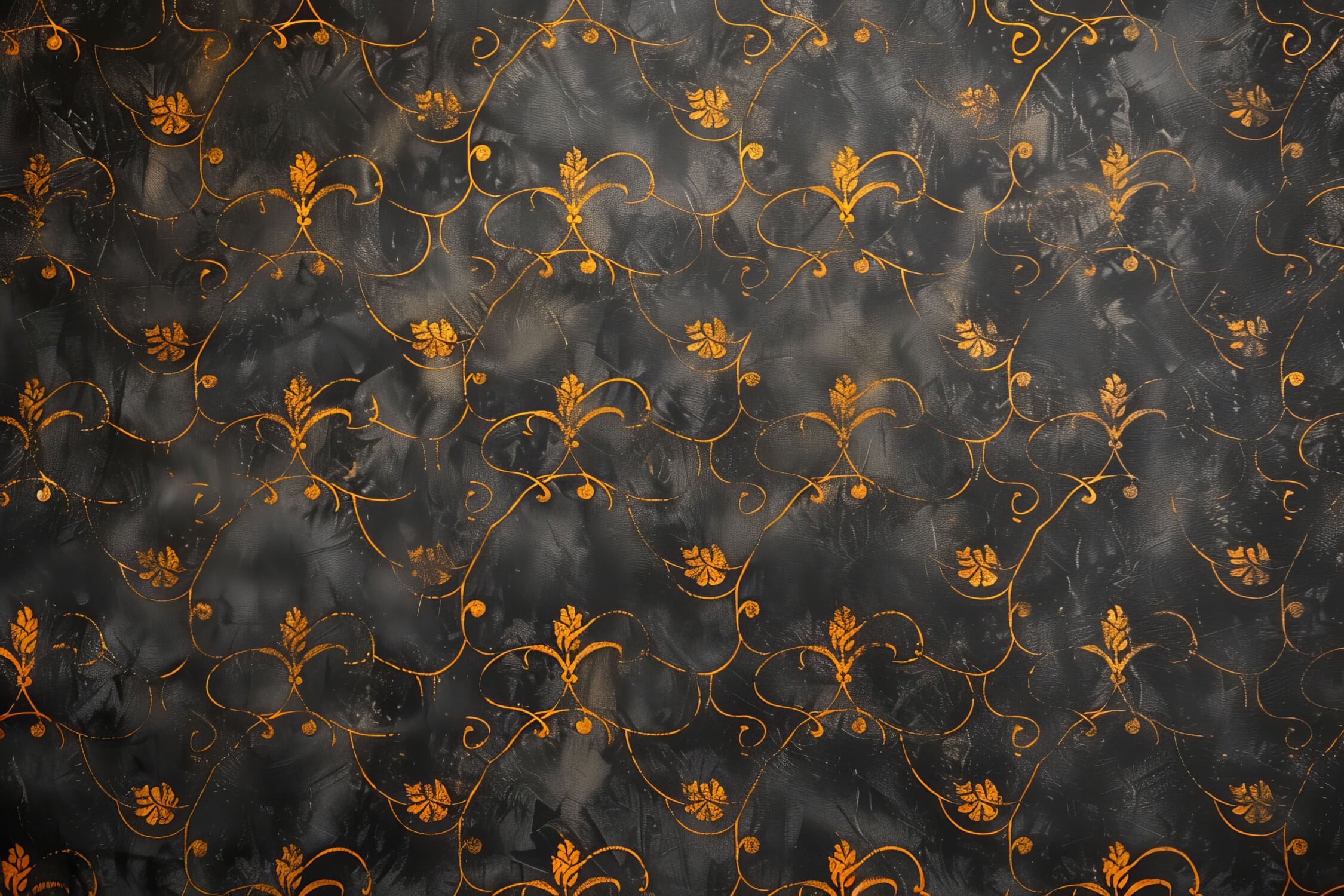 Papier Peint Noir Et Orange