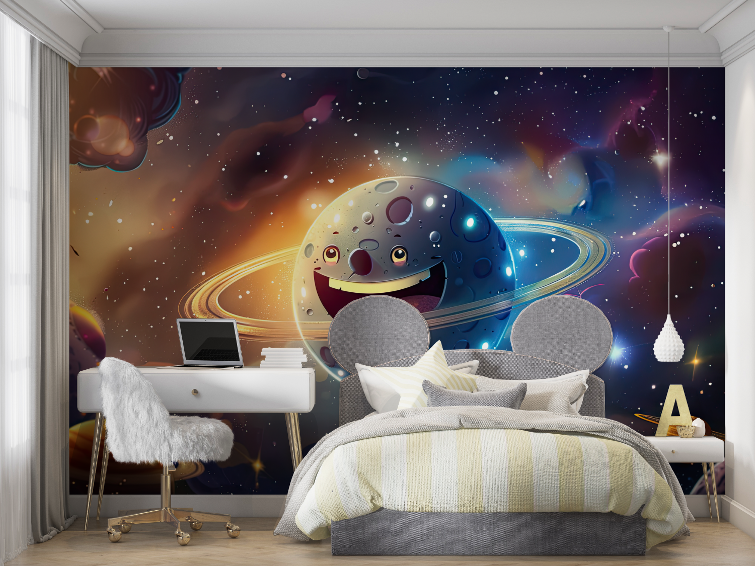 Papier peint 3d espace mur chambre panoramique