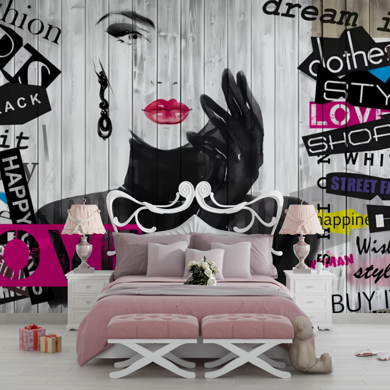 Trendige Schlafzimmerdekoration für Teenager-Mädchen