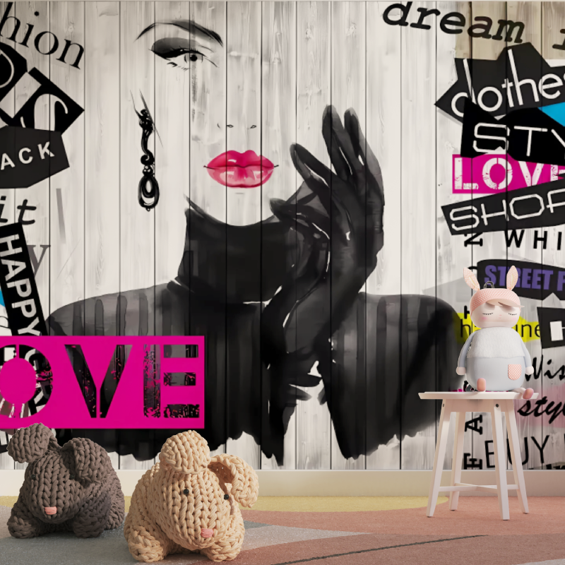 Trendige Schlafzimmerdekoration für Teenager-Mädchen