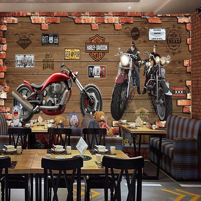 Déco Mural Moto Chopper