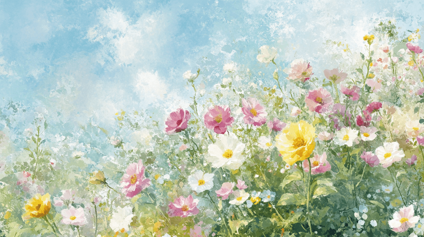 Papier Peint Fleur De Jardin