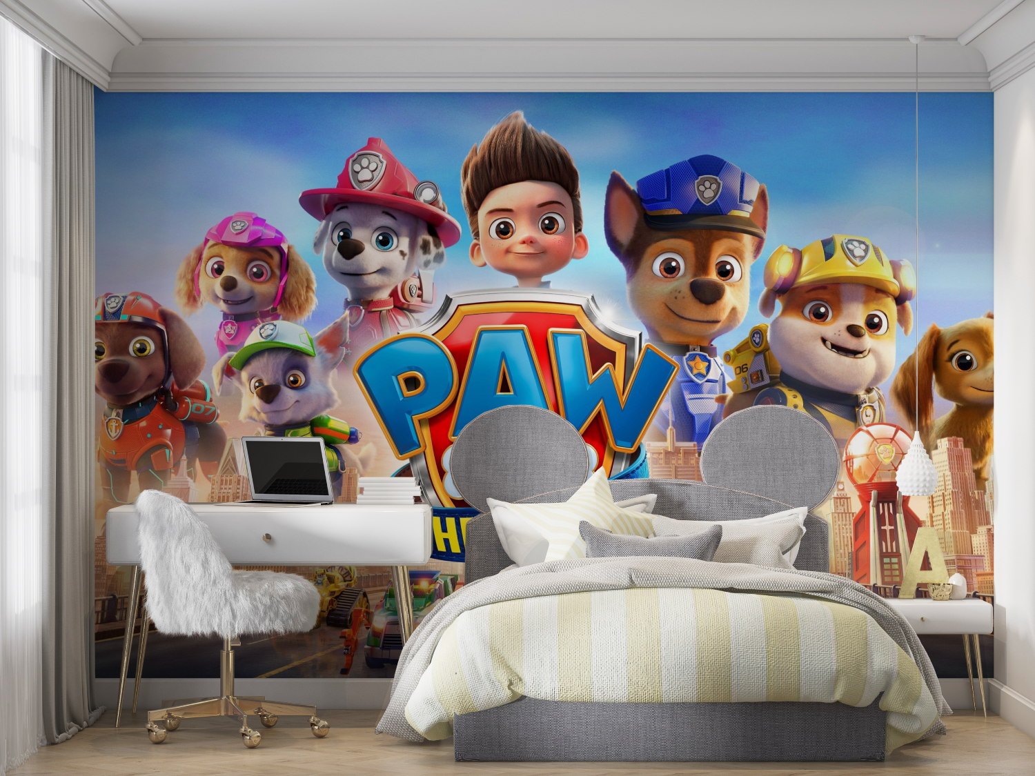 Papier peint pat patrouille amis mur chambre panoramique