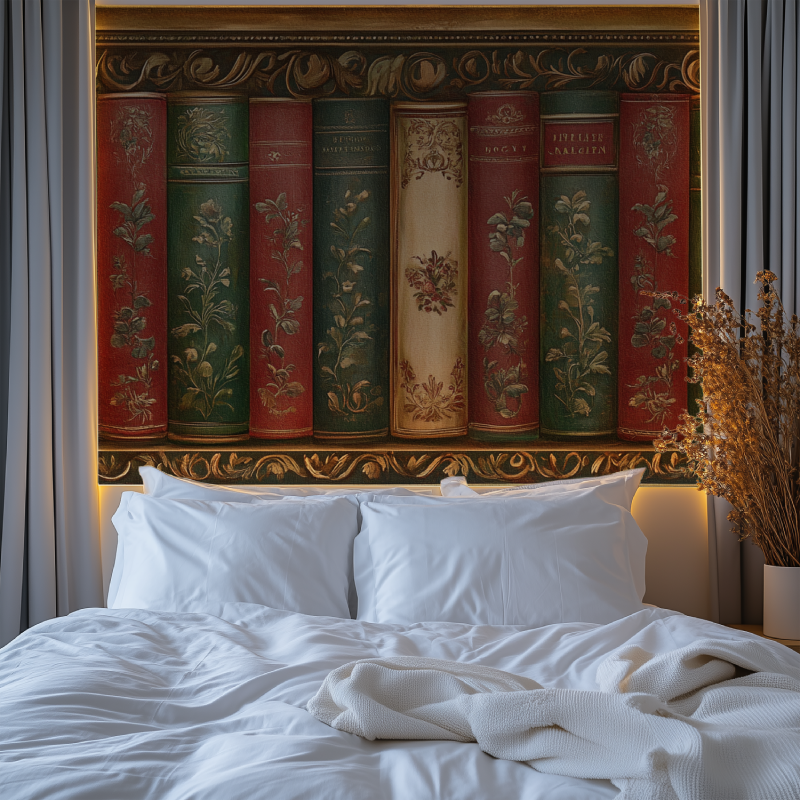 Papier peint adhesif trompe loeil chambre premium