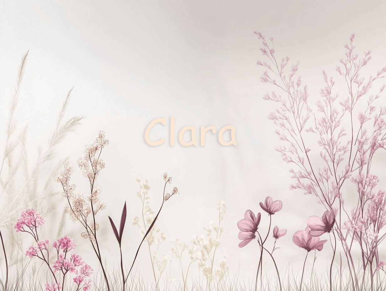 Papier Peint Prénom Feuillage Fille