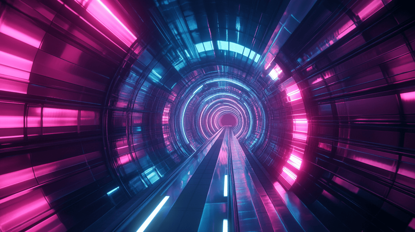 Papier Peint Couloir Lumineux 3D