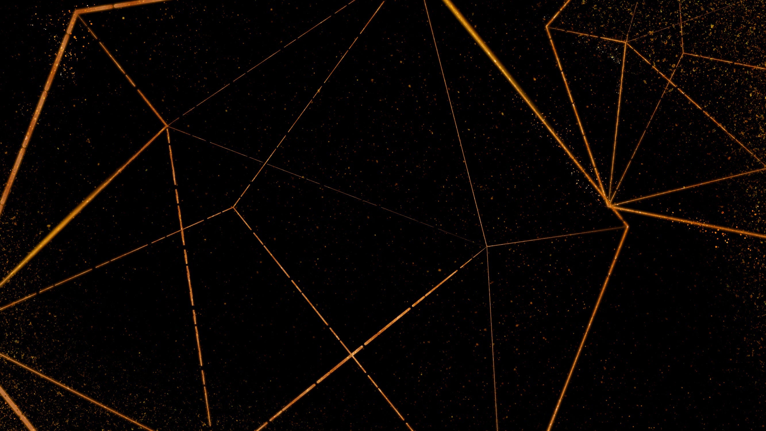 Papier Peint Noir Et Or Geometrique