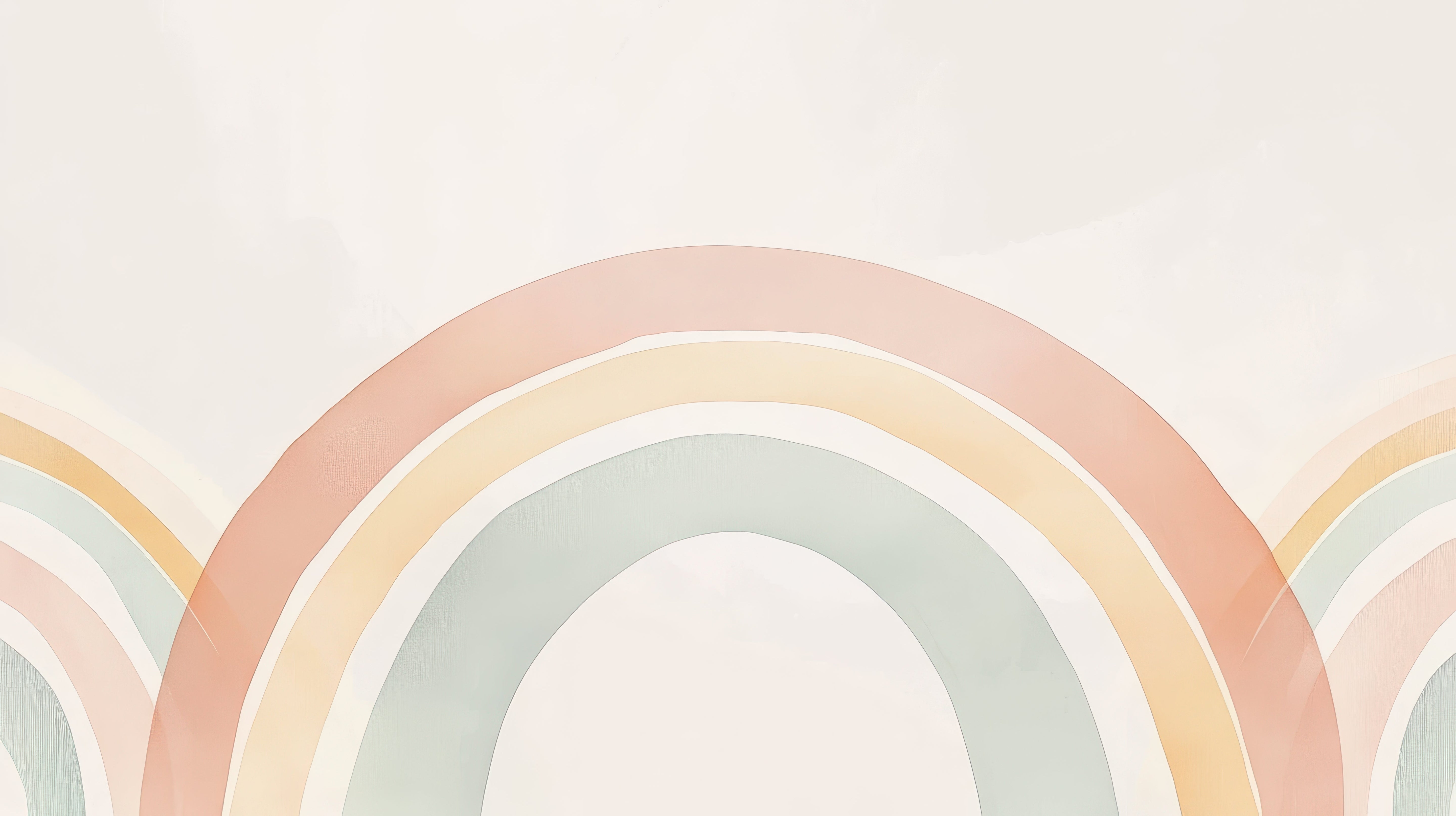 Papier peint bébé Arc-en-ciel bohème