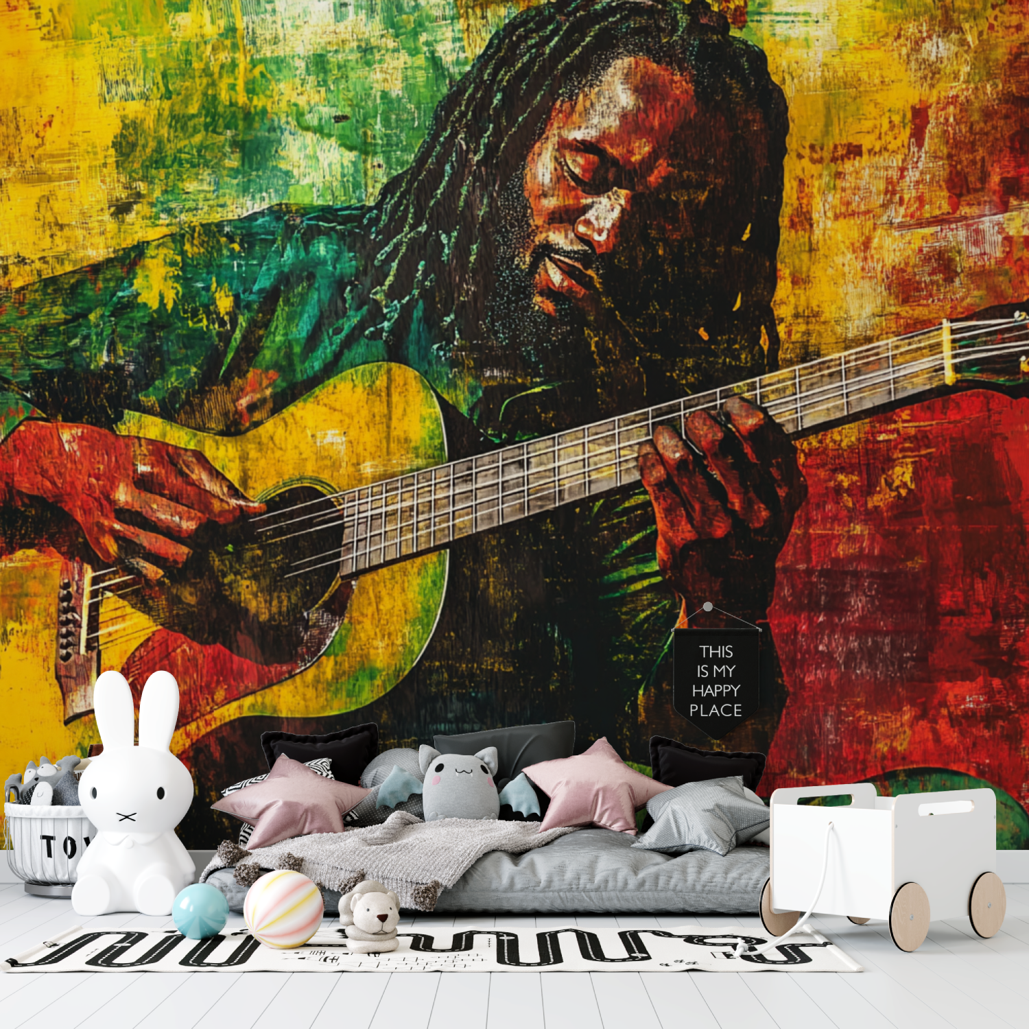 Papier peint bob marley tapisserie garcon