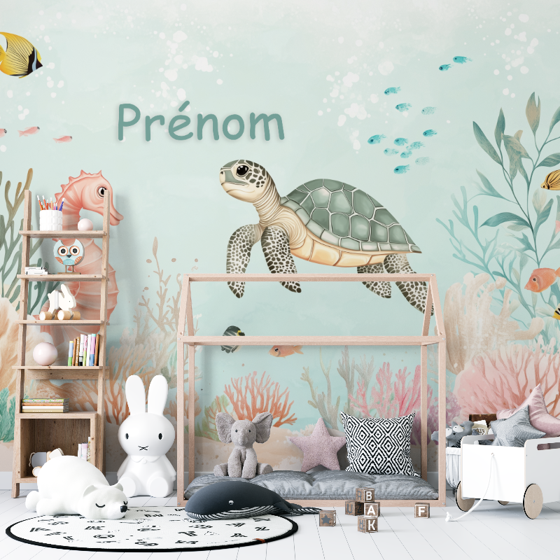 Papier peint prenom marin 12