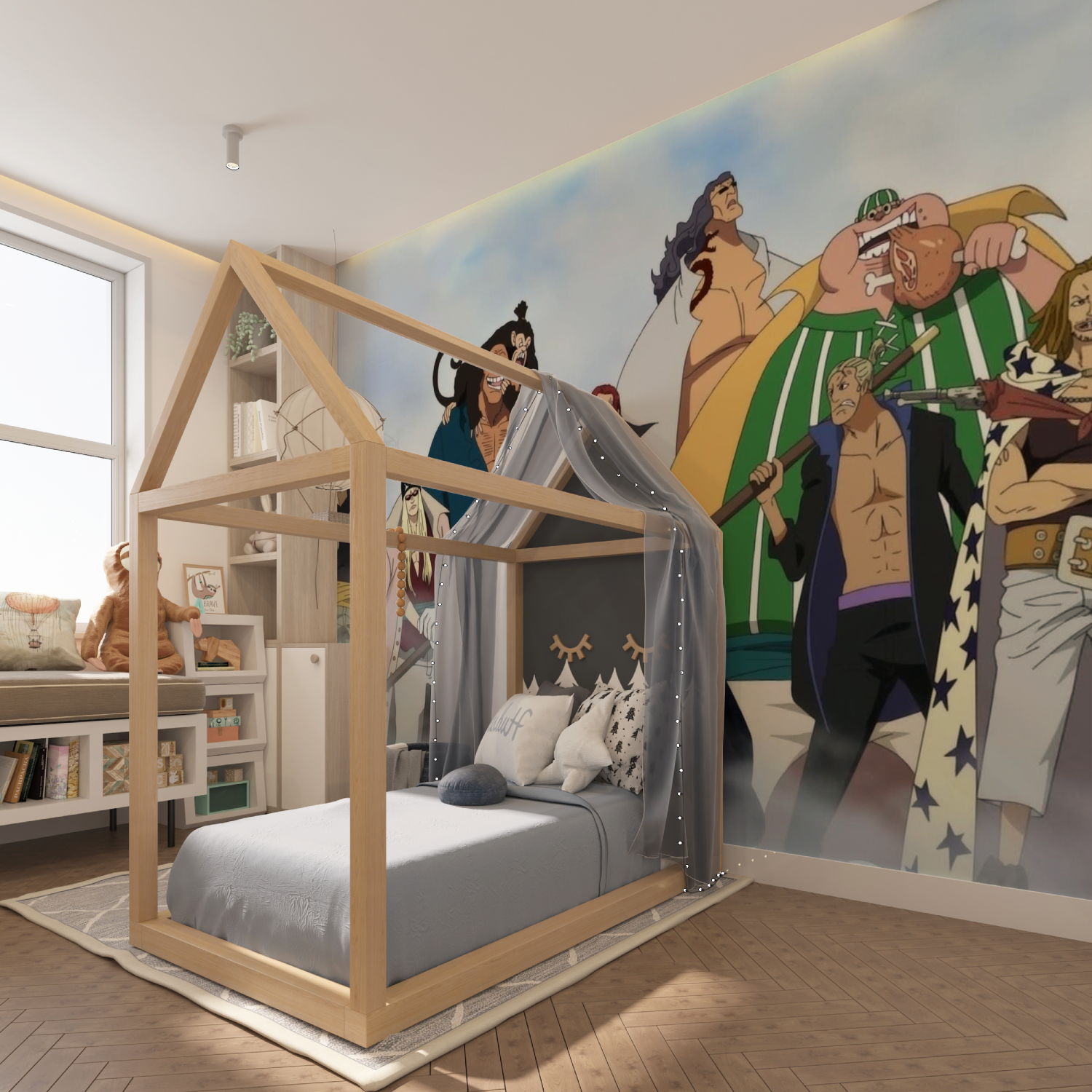 Papier Peint One Piece Équipage De Shanks - tapisserie garçon