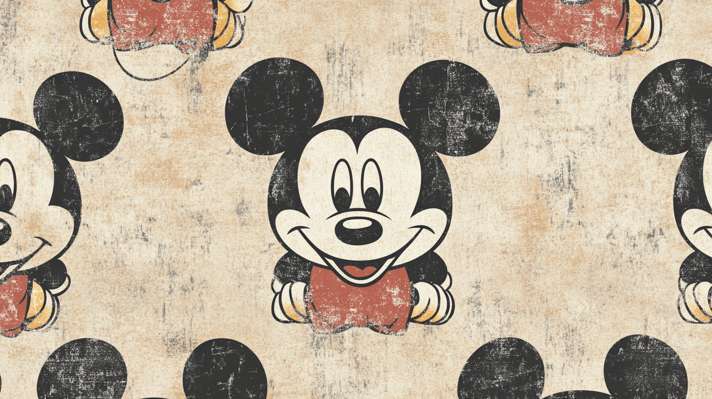 Papier Peint Vintage Mickey