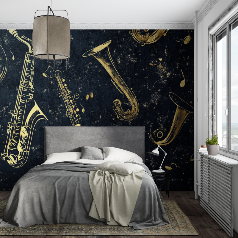 Papier peint crooner piece ados