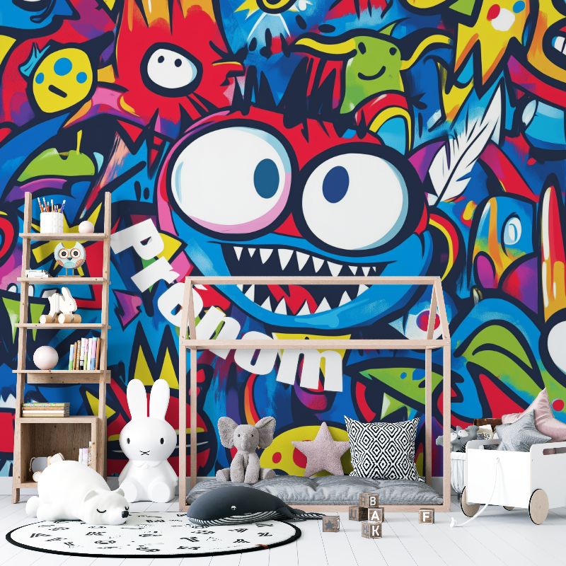 Papier peint graffiti prenom 12