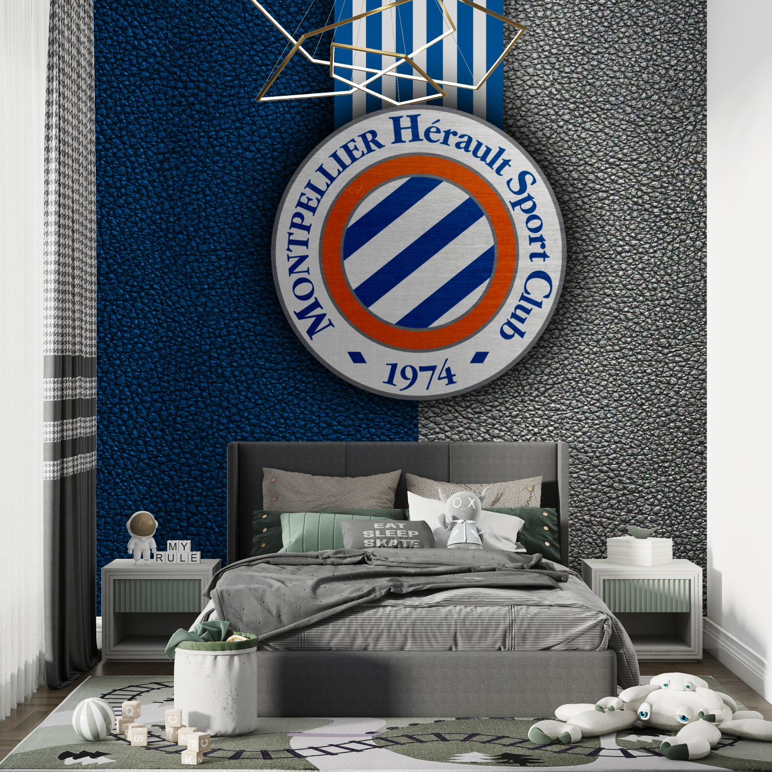 Papier peint chambre ado deco c...tpellier chambre de garcon