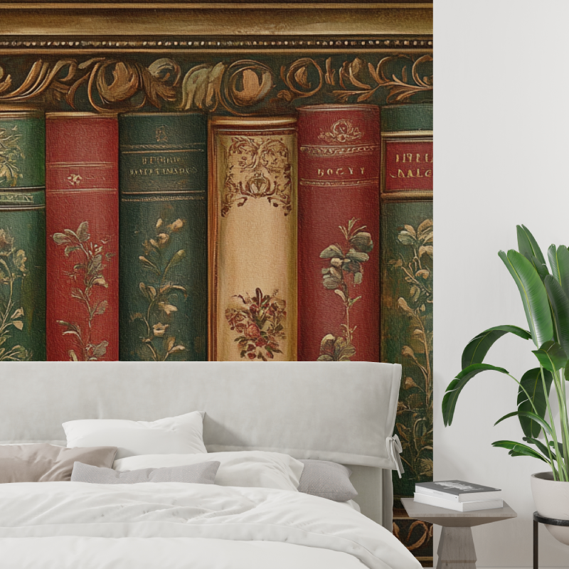 Papier peint adhesif trompe loeil tapisserie tendance