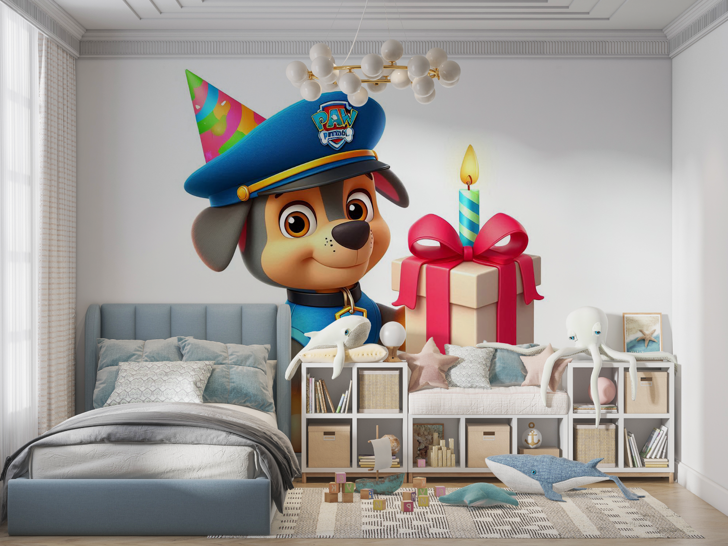 Papier peint pat patrouille mural panoramique garcon