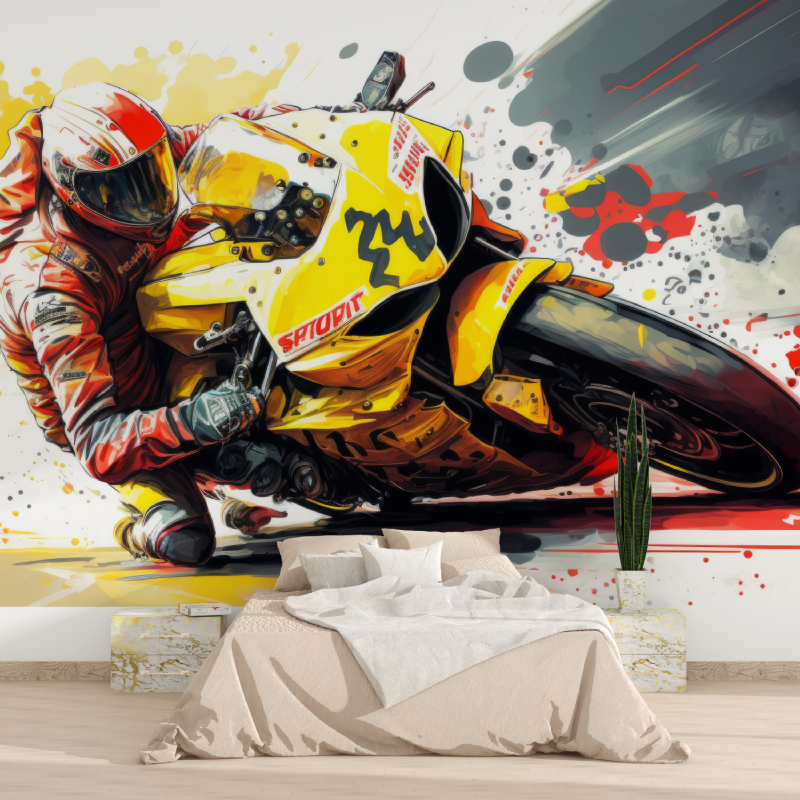 Papier peint murale moto gp 1815