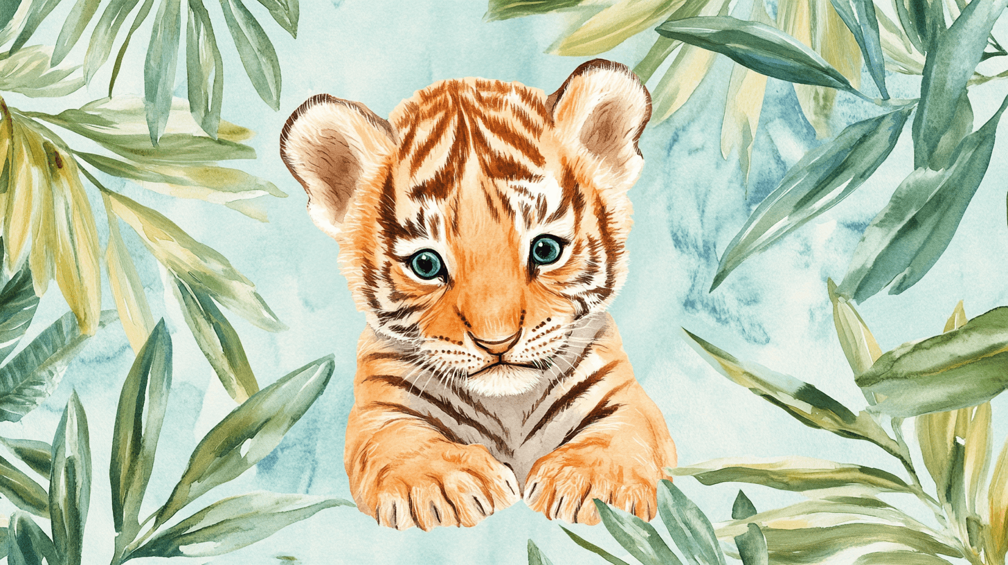 Papier Peint Tigre Et Ambiance Tropicale