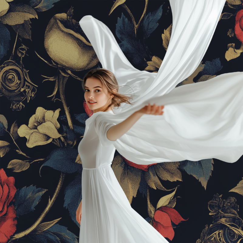 Papier peint vintage tattoo modele