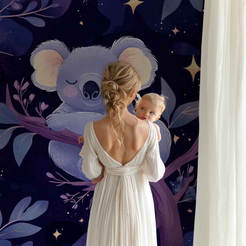 Papier peint koala sous la voute celeste bb123