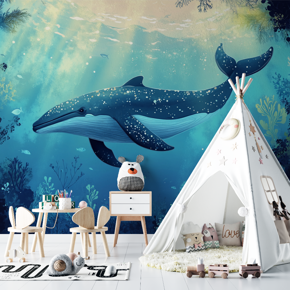 Papier peint marin chambre bleue chambre bebe