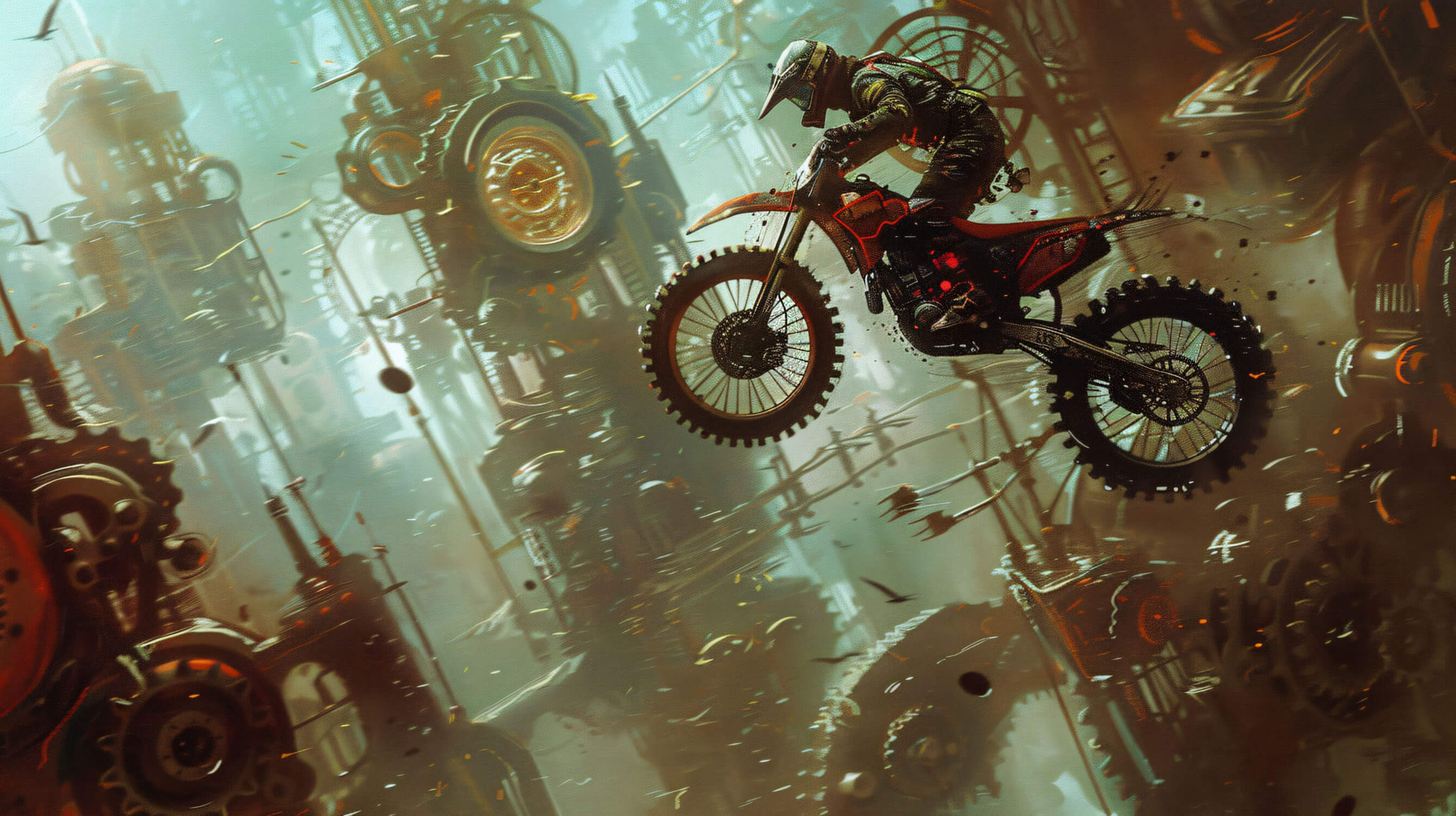 Papier Peint Panoramique Moto Enfant