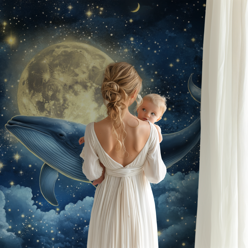 Papier peint marin monde etoile bb123